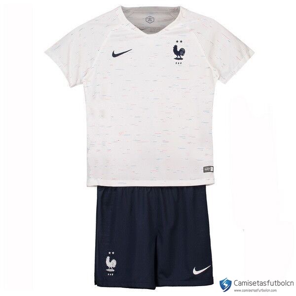 Camiseta Seleccion Francia Segunda equipo Niños 2018 Blanco